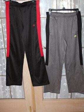 Russell Junior Boys Bundle of 2 Sport Pants XXL-2XG (18) Elastic Waist Athletic